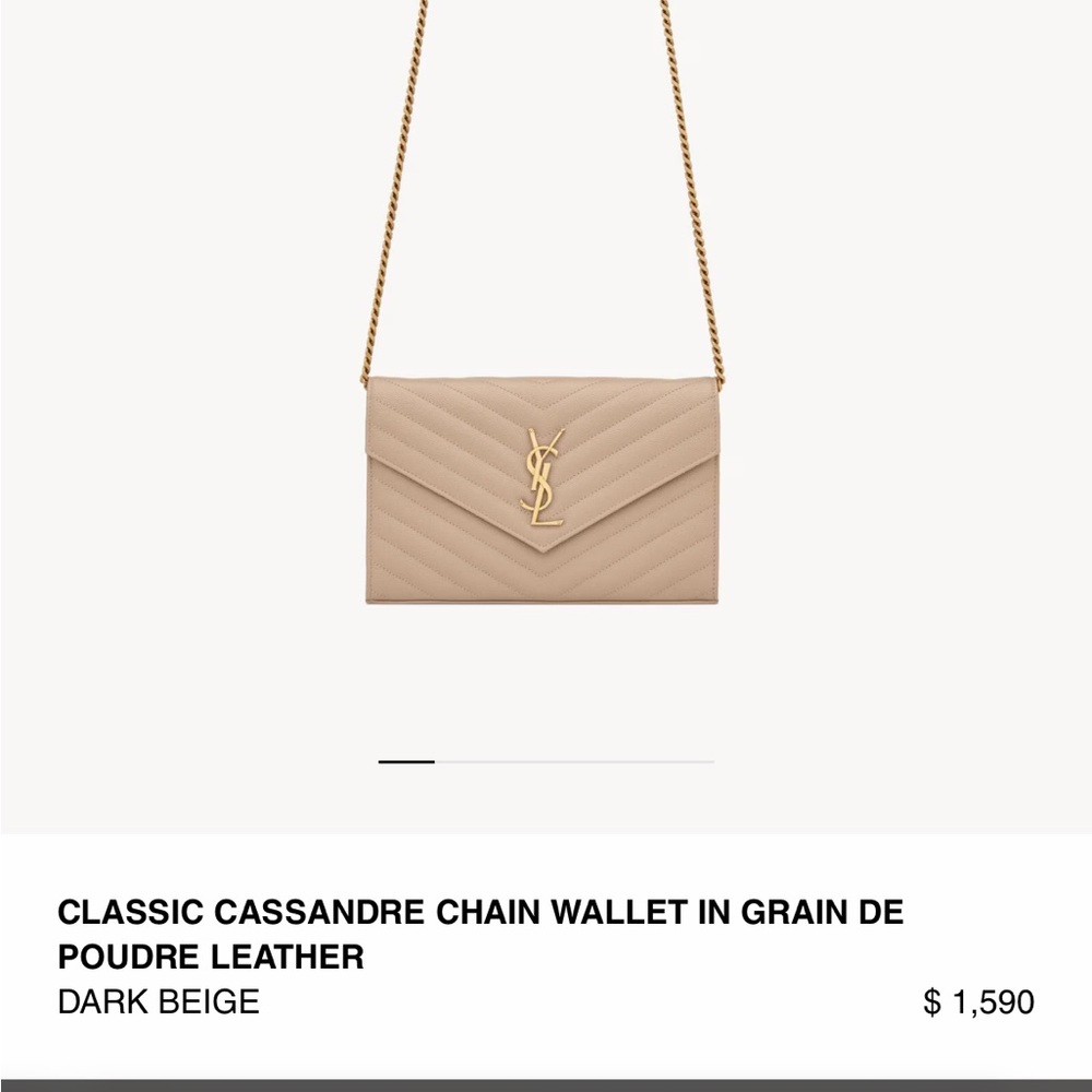 BEAUTIFUL YSL PURSE perfect condition. box/ duster included no stains scratches